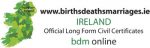 Births Deaths and Marriages Ireland